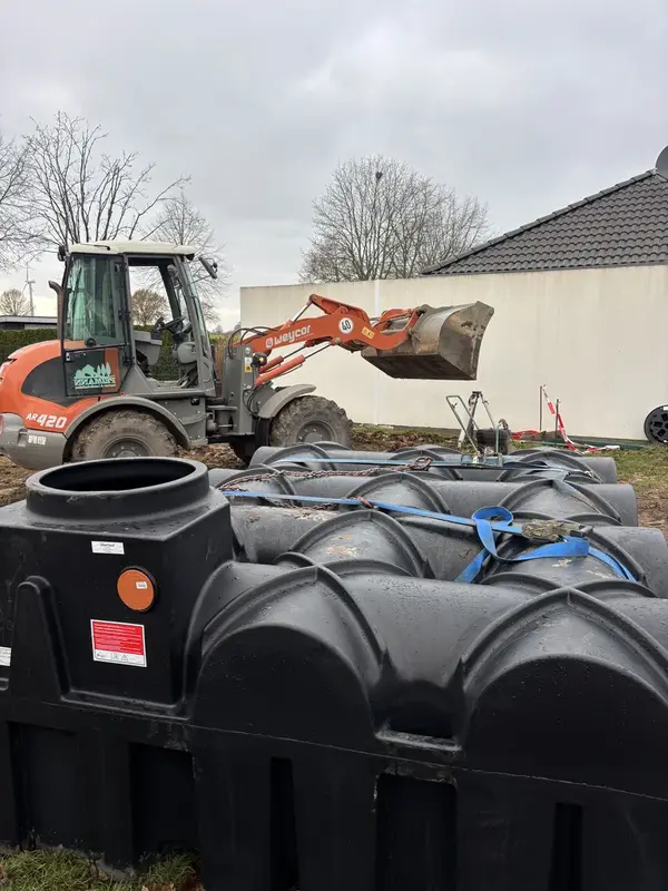 Rigolentunnel Anlieferung