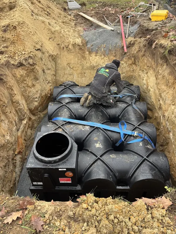 Einbau unterirdischer Speicher